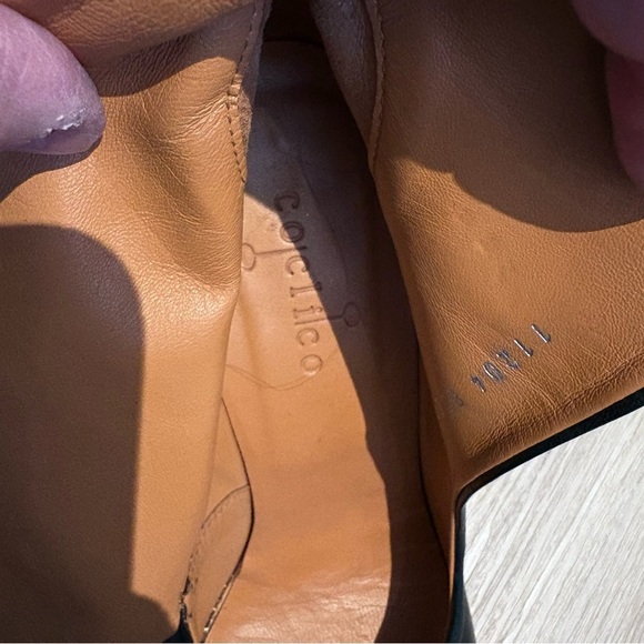 Coclico Black Leather Fold-Over Cuff Ankle Boots – Made in Spain – Size 39 US 8 - Picture 4 of 7